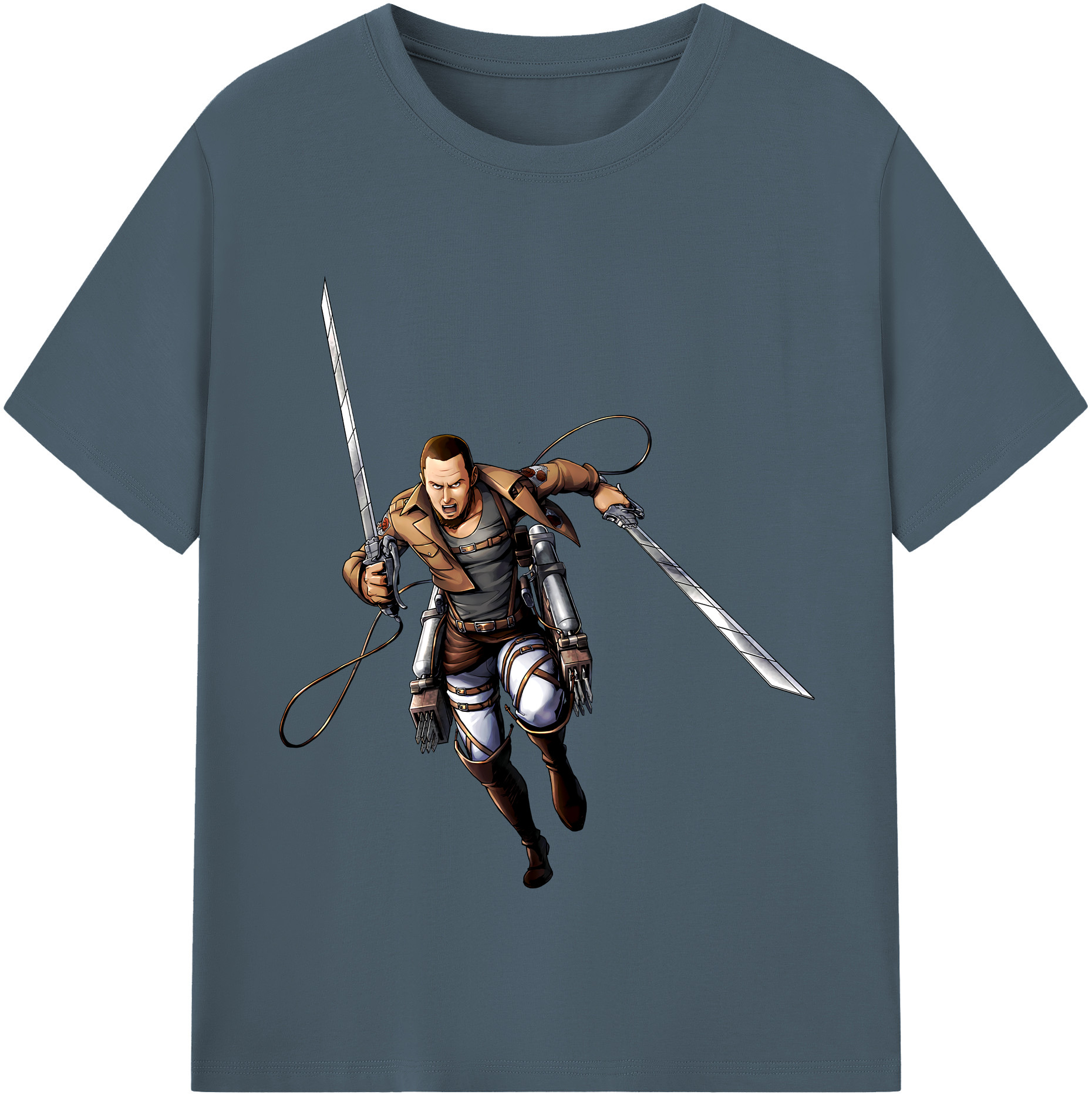 （画像用） 進撃の巨人 Attack on Titan 綿100％半袖Tシャツ（フロントプリント）